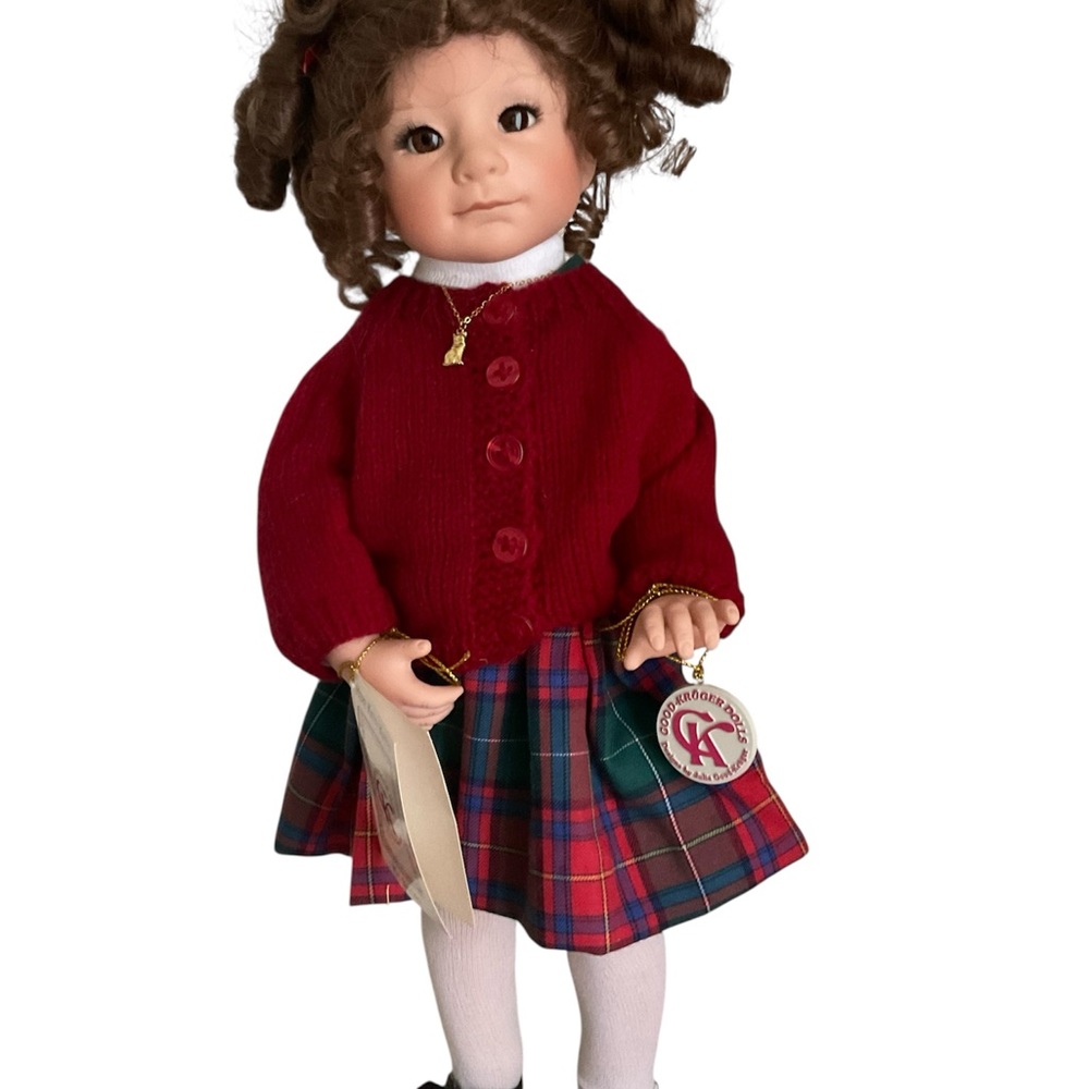 Vintage Doll by Julie Good Kruger 16” vinyl Here Kitty